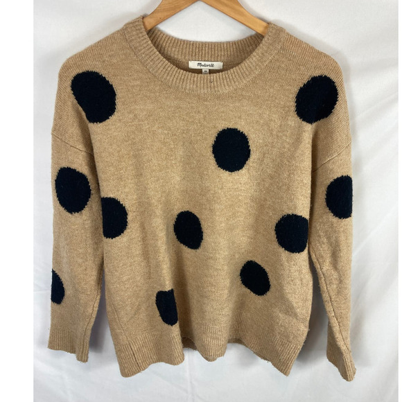 Madewell Dot Greystone Pullover sweater in Coziest Yarn Size XS - Picture 3 of 9